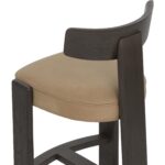 Horton Counter Stool - Dark Brown - Sahara Sand Leather 112395 112395 HORTON COUNTER STOOL DARK BROWN SAHARA SAND LEATHER 26