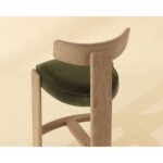 Horton Barstool - Rustic Oak - Forest Green 112396 112396 HORTON BARSTOOL RUSTIC OAK FOREST GREEN 6