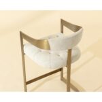 Beaumont Counter Stool - Antique Brass - Rhea Light Barley 112400 112400 BEAUMONT COUNTER STOOL ANTIQUE BRASS RHEA LIGHT BARLEY 6