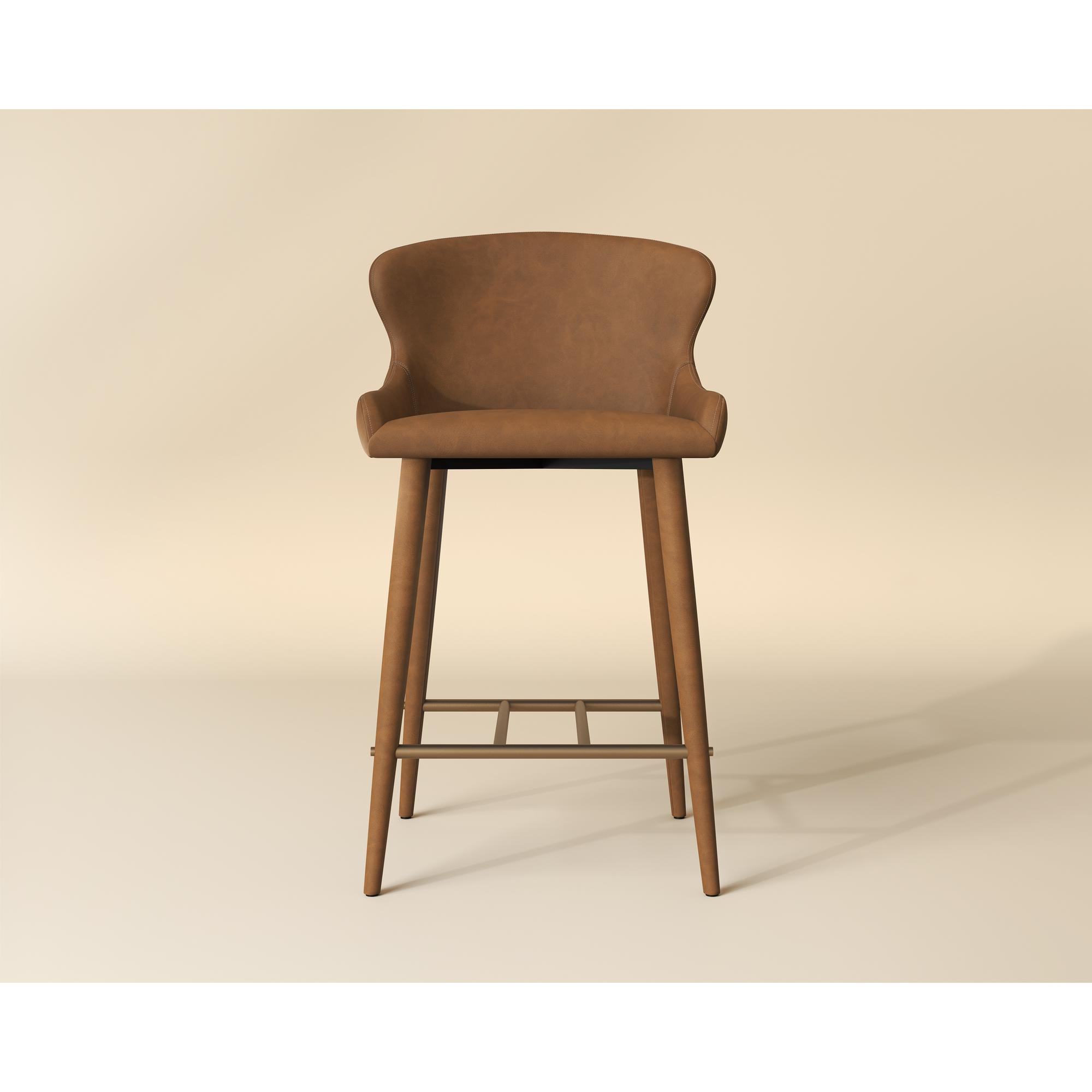 Evora Counter Stool - Milliken Cognac 7 Evora Counter Stool - Milliken Cognac - Image 7