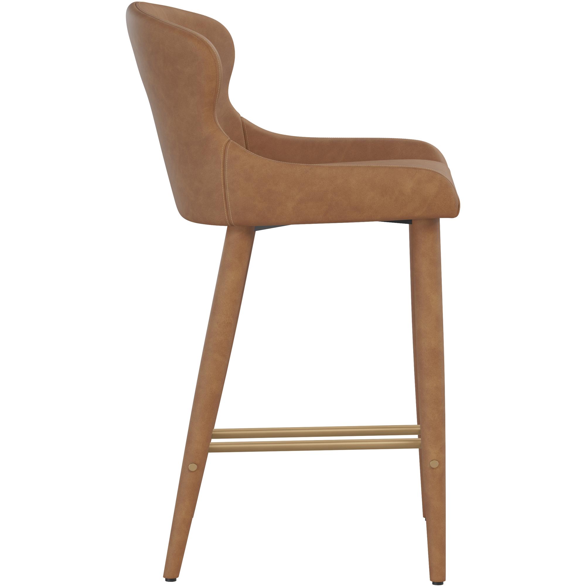 Evora Counter Stool - Milliken Cognac 3 Evora Counter Stool - Milliken Cognac - Image 3