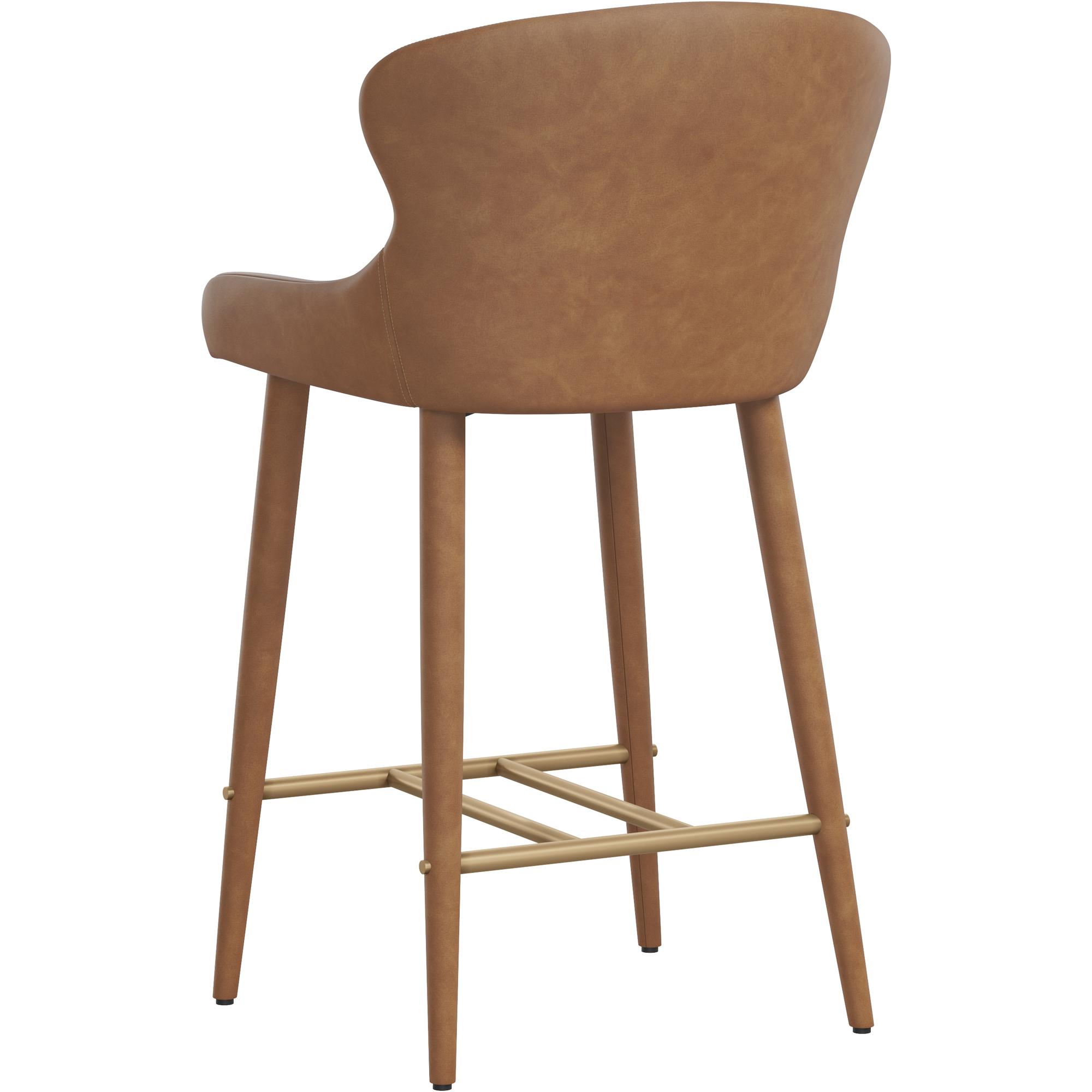 Evora Counter Stool - Milliken Cognac 4 Evora Counter Stool - Milliken Cognac - Image 4