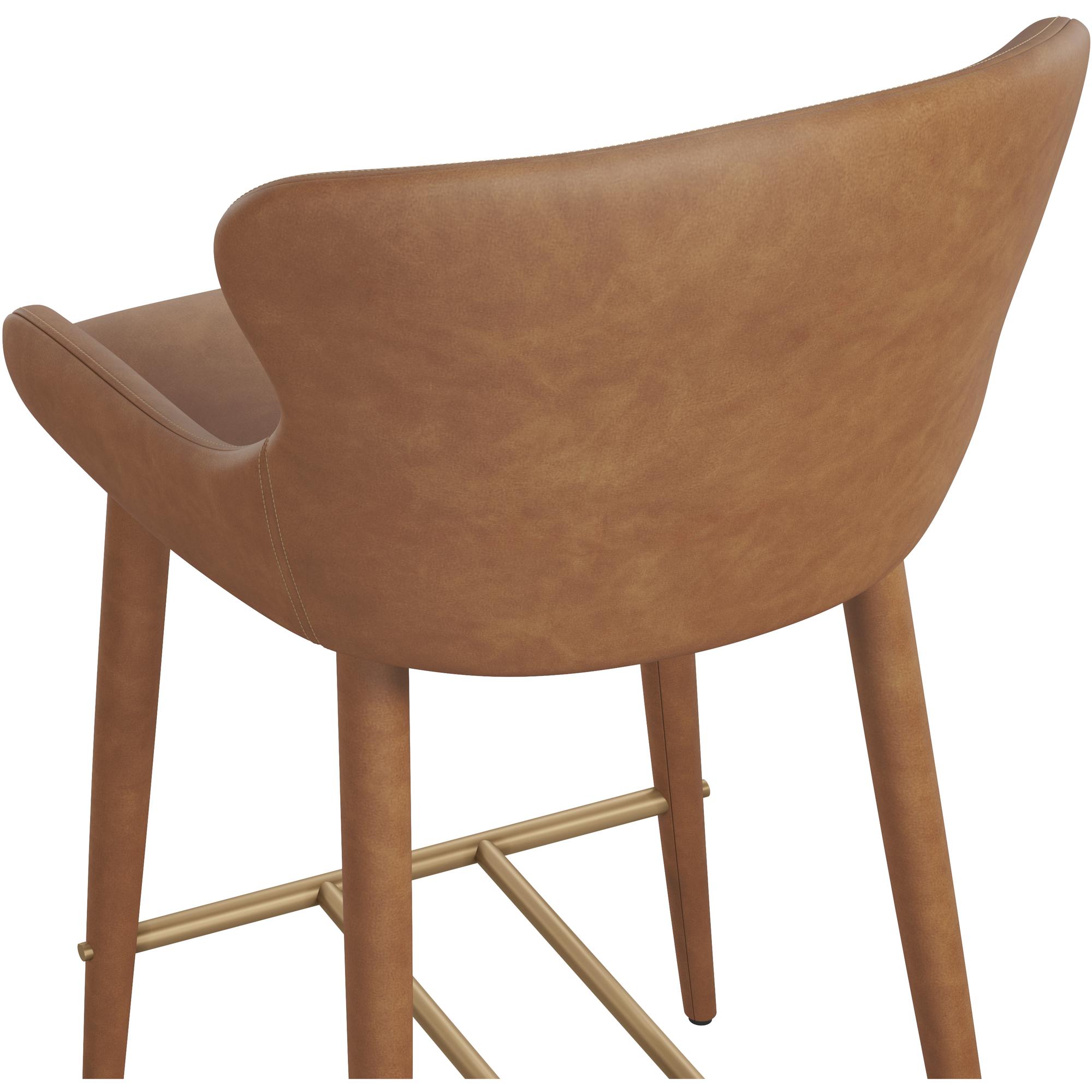 Evora Counter Stool - Milliken Cognac 5 Evora Counter Stool - Milliken Cognac - Image 5
