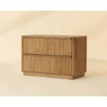 Kalla Nightstand - Large - Rustic Oak 112408 112408 KALLA NIGHTSTAND LARGE RUSTIC OAK