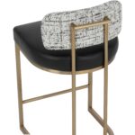 Larissa Counter Stool - Bravo Black / Halton Birch 112426 112426 LARISSA COUNTER STOOL BRAVO BLACK HALTON BIRCH 26