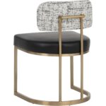 Larissa Dining Chair - Bravo Black / Halton Birch 112427 112427 LARISSA DINING CHAIR BRAVO BLACK HALTON BIRCH 23