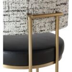 Larissa Dining Chair - Bravo Black / Halton Birch 112427 112427 LARISSA DINING CHAIR BRAVO BLACK HALTON BIRCH 8
