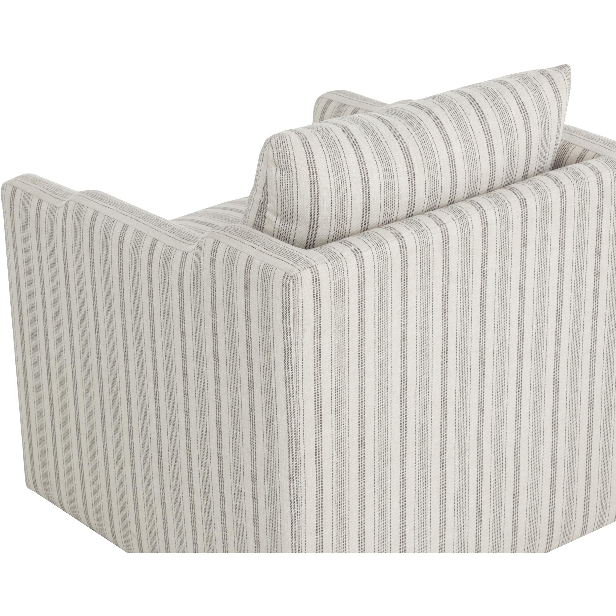 Roosevelt Swivel Lounge Chair - Gifford Script 5 Roosevelt Swivel Lounge Chair - Gifford Script - Image 5