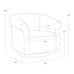 Libby Swivel Lounge Chair - Hailey Moon 13 Libby Swivel Lounge Chair - Hailey Moon - Image 7