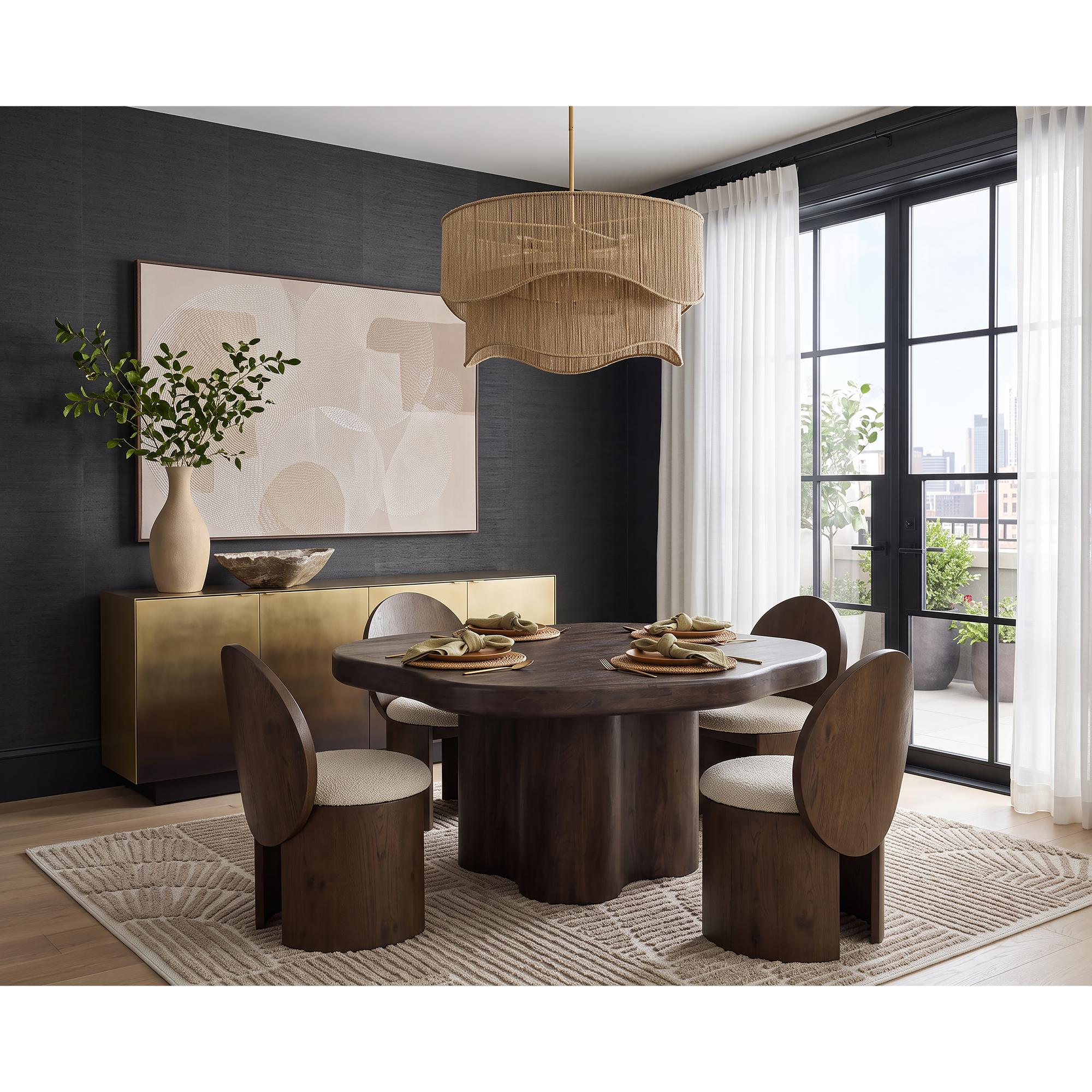 Bellona Dining Table - Heritage Brown - 68.5" 5 Bellona Dining Table - Heritage Brown - 68.5" - Image 5