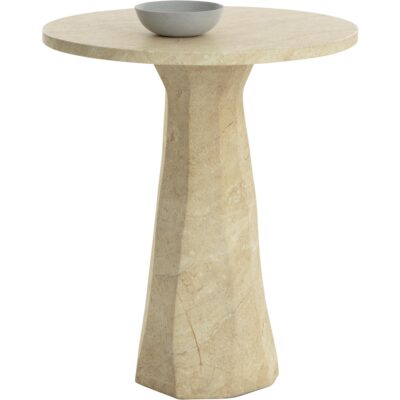 Kliff Bar Table - Travertine Look - Natural