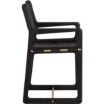 Enver Dining Armchair - Carraway Black Leather 7 Enver Dining Armchair - Carraway Black Leather - Image 3