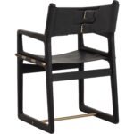 Enver Dining Armchair - Carraway Black Leather 8 Enver Dining Armchair - Carraway Black Leather - Image 4