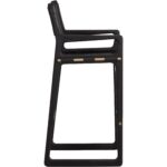 Enver Barstool - Carraway Black Leather - Image 3