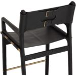 Enver Barstool - Carraway Black Leather - Image 5