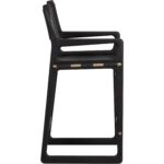 Enver Counter Stool - Carraway Black Leather 7 Enver Counter Stool - Carraway Black Leather - Image 3
