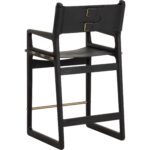 Enver Counter Stool - Carraway Black Leather 8 Enver Counter Stool - Carraway Black Leather - Image 4
