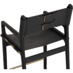 Enver Counter Stool - Carraway Black Leather 9 Enver Counter Stool - Carraway Black Leather - Image 5