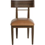 Florian Dining Chair - Chocolate - Tan Leather 6 Florian Dining Chair - Chocolate - Tan Leather - Image 2