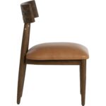 Florian Dining Chair - Chocolate - Tan Leather 7 Florian Dining Chair - Chocolate - Tan Leather - Image 3