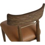 Florian Dining Chair - Chocolate - Tan Leather 9 Florian Dining Chair - Chocolate - Tan Leather - Image 5