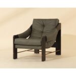 Rafferty Lounge Chair - Brown - Ludlow Dark Olive Leather 112512 112512 RAFFERTY LOUNGE CHAIR BROWN LUDLOW DARK OLIVE LEATHER