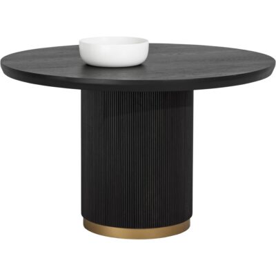 Kalla Dining Table - Round - Charcoal - 48"