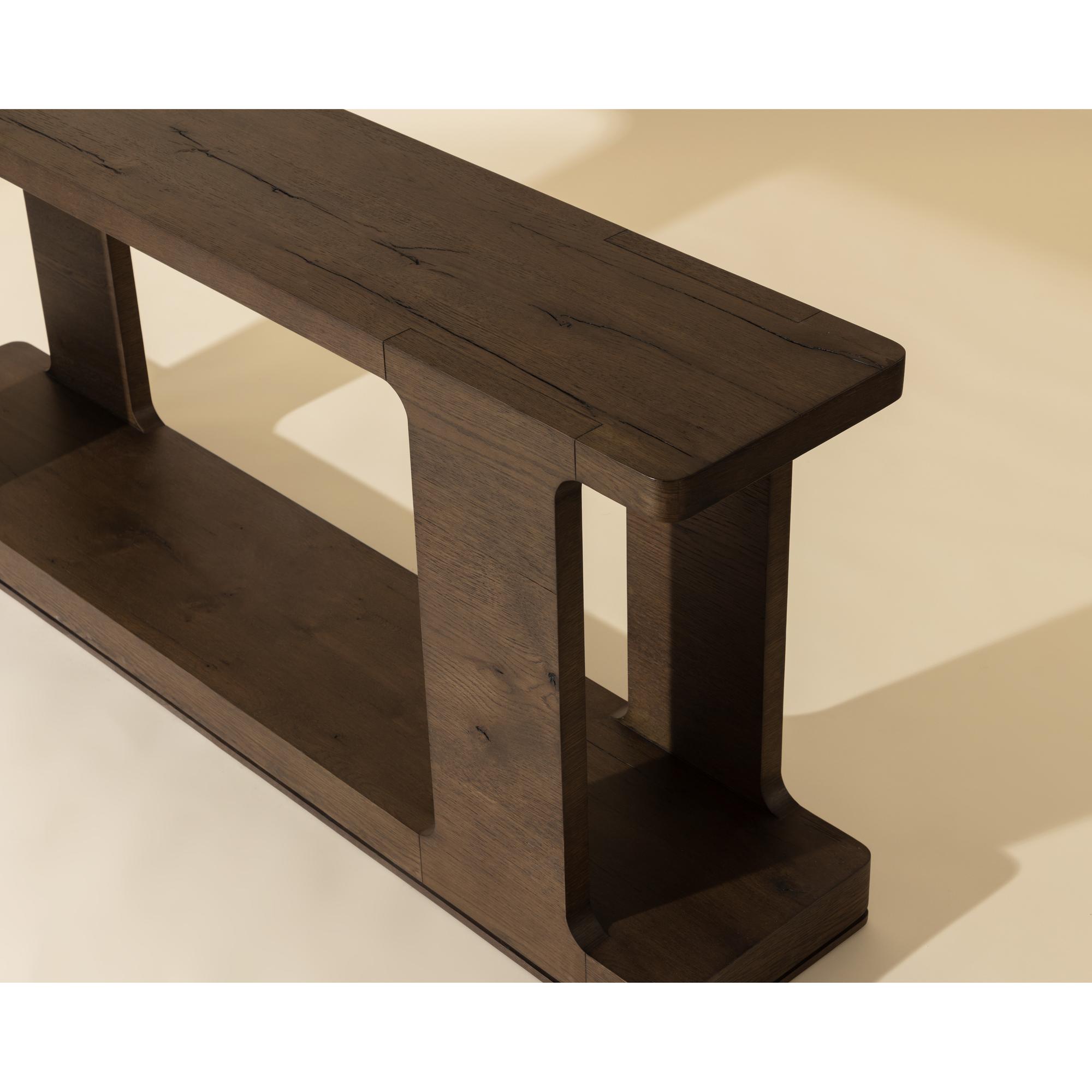 Hercules Console Table - Honey Grey 7 Hercules Console Table - Honey Grey - Image 7