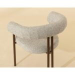 Oniva Dining Armchair - Antique Bronze - Noah Ecru 112556 112556 ONIVA DINING ARMCHAIR ANTIQUE BRONZE NOAH ECRU 6