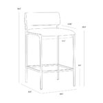 Mori Counter Stool - Abbington Black 11 Mori Counter Stool - Abbington Black - Image 6