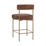 Seneca Counter Stool - Antique Brass - Bravo Cognac 112567 112567 23