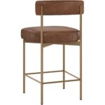 Seneca Counter Stool - Antique Brass - Bravo Cognac 112567 112567 SENECA COUNTER STOOL ANTIQUE BRASS BRAVO COGNAC 23
