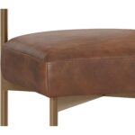 Seneca Counter Stool - Antique Brass - Bravo Cognac 112567 112567 SENECA COUNTER STOOL ANTIQUE BRASS BRAVO COGNAC 26