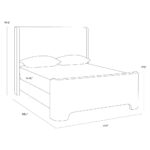 Ives Bed - Queen - Copenhagen White 9 Ives Bed - Queen - Copenhagen White - Image 5