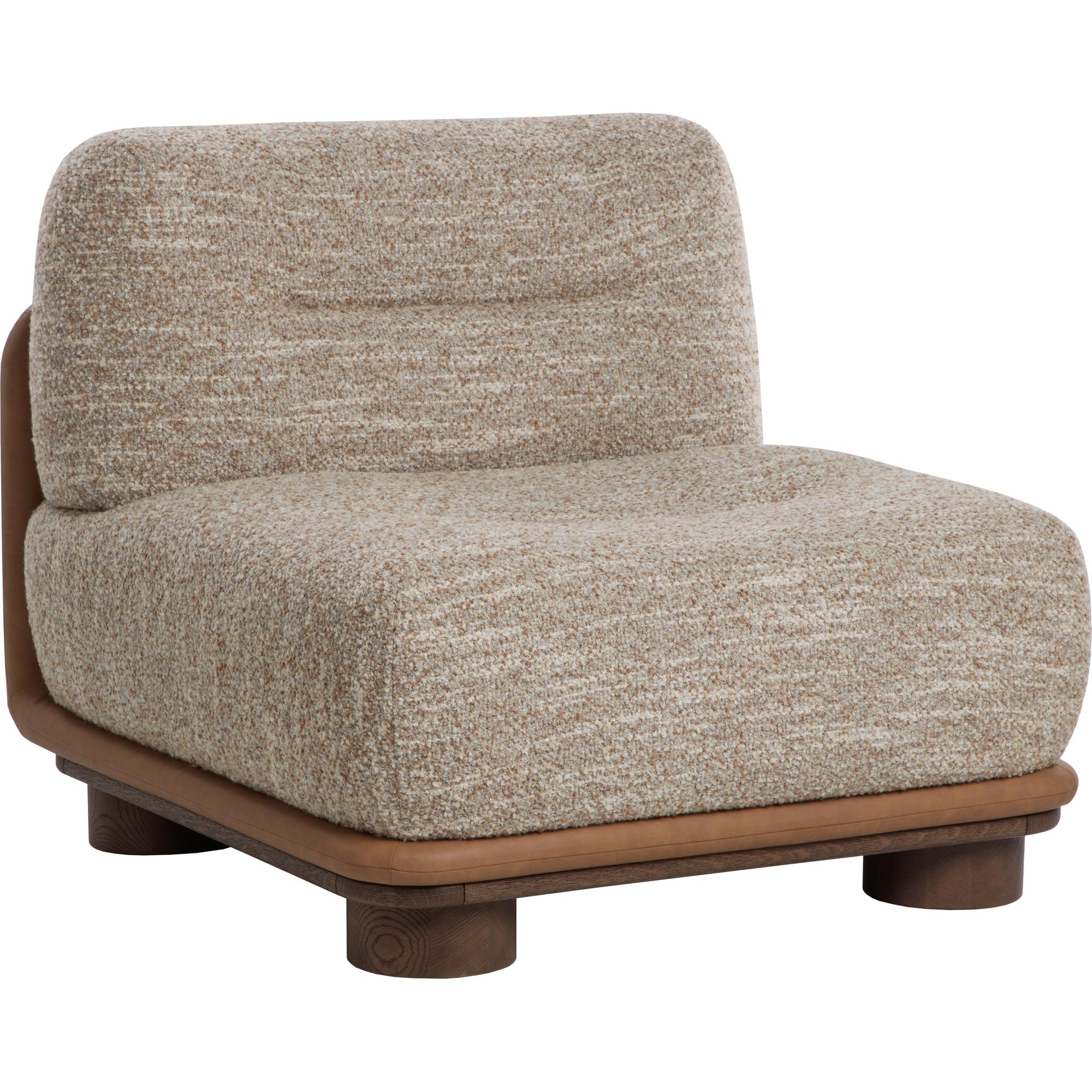 Tomo Lounge Chair - Holden Dusty Greige / Milliken Cognac 1 Tomo Lounge Chair - Holden Dusty Greige / Milliken Cognac