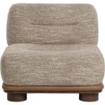 Tomo Lounge Chair - Holden Dusty Greige / Milliken Cognac 6 Tomo Lounge Chair - Holden Dusty Greige / Milliken Cognac - Image 2