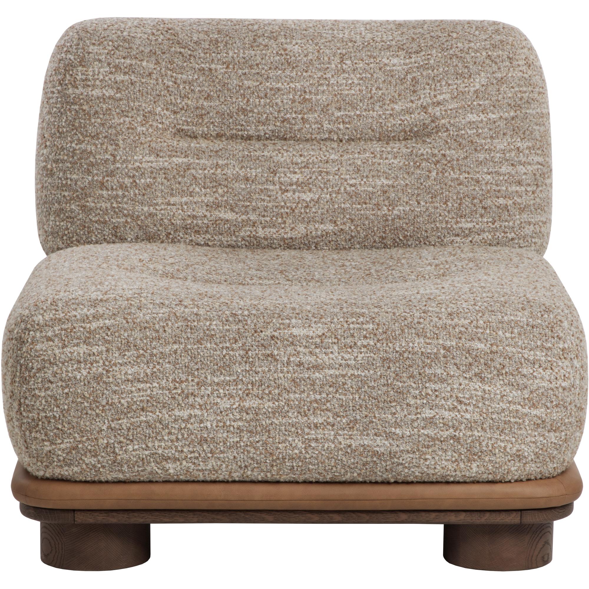 Tomo Lounge Chair - Holden Dusty Greige / Milliken Cognac 2 Tomo Lounge Chair - Holden Dusty Greige / Milliken Cognac - Image 2