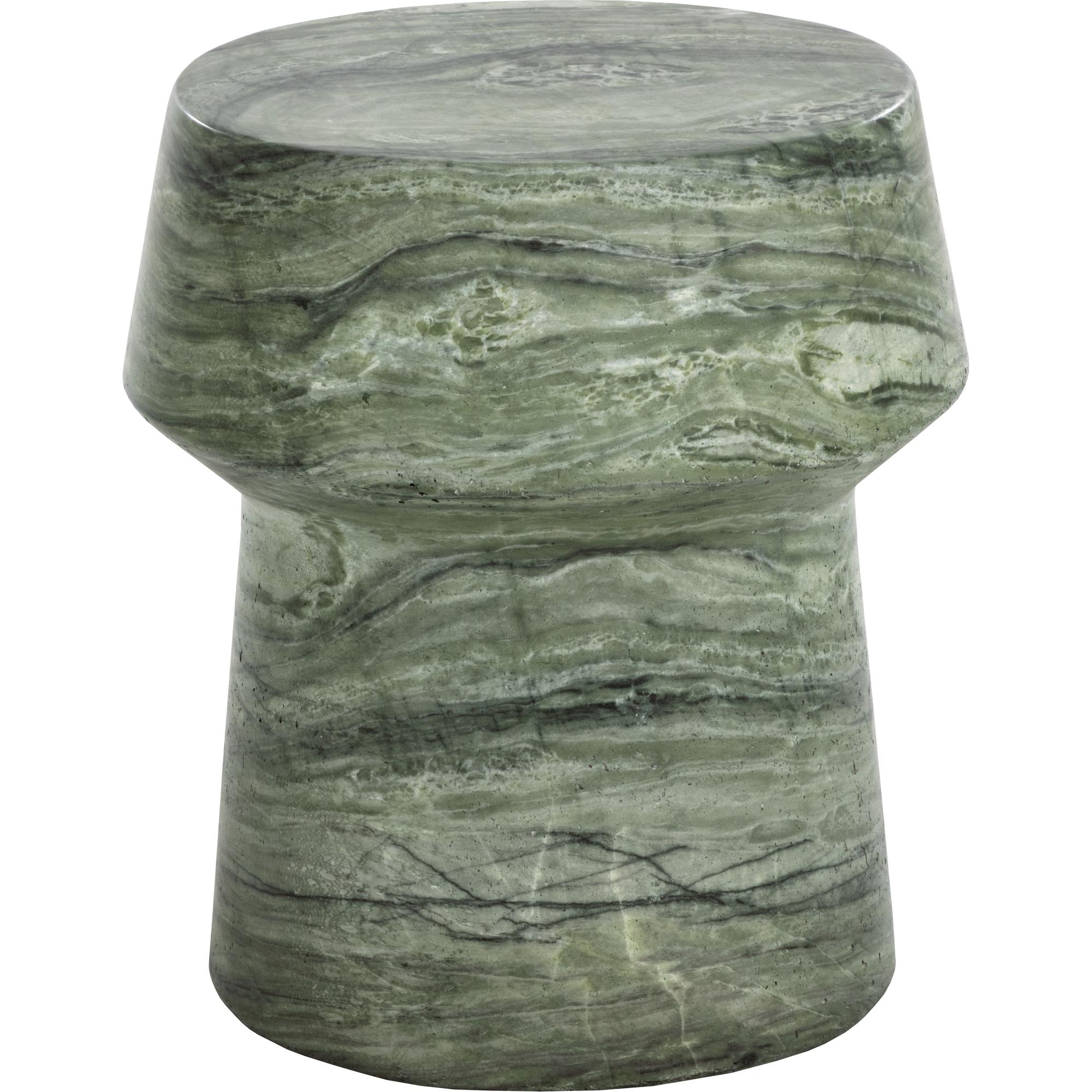 Brie End Table - Marble Look - Sage 2 Brie End Table - Marble Look - Sage - Image 2