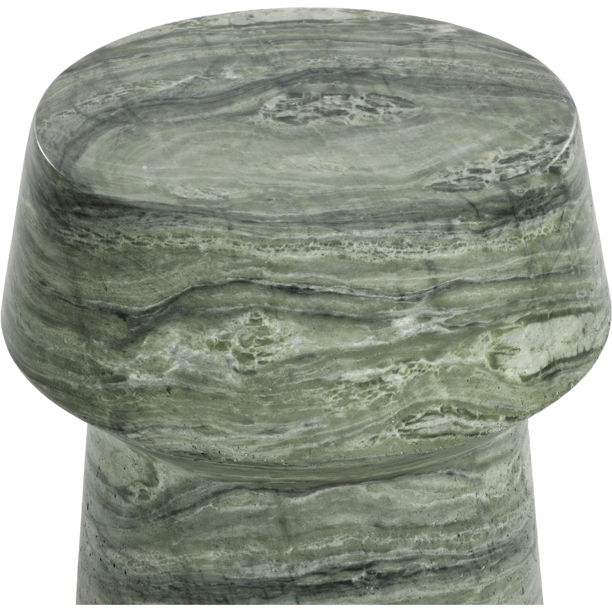 Brie End Table - Marble Look - Sage 4 Brie End Table - Marble Look - Sage - Image 4
