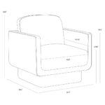 Everton Armchair - Meg Dark Brown 17 Everton Armchair - Meg Dark Brown - Image 9