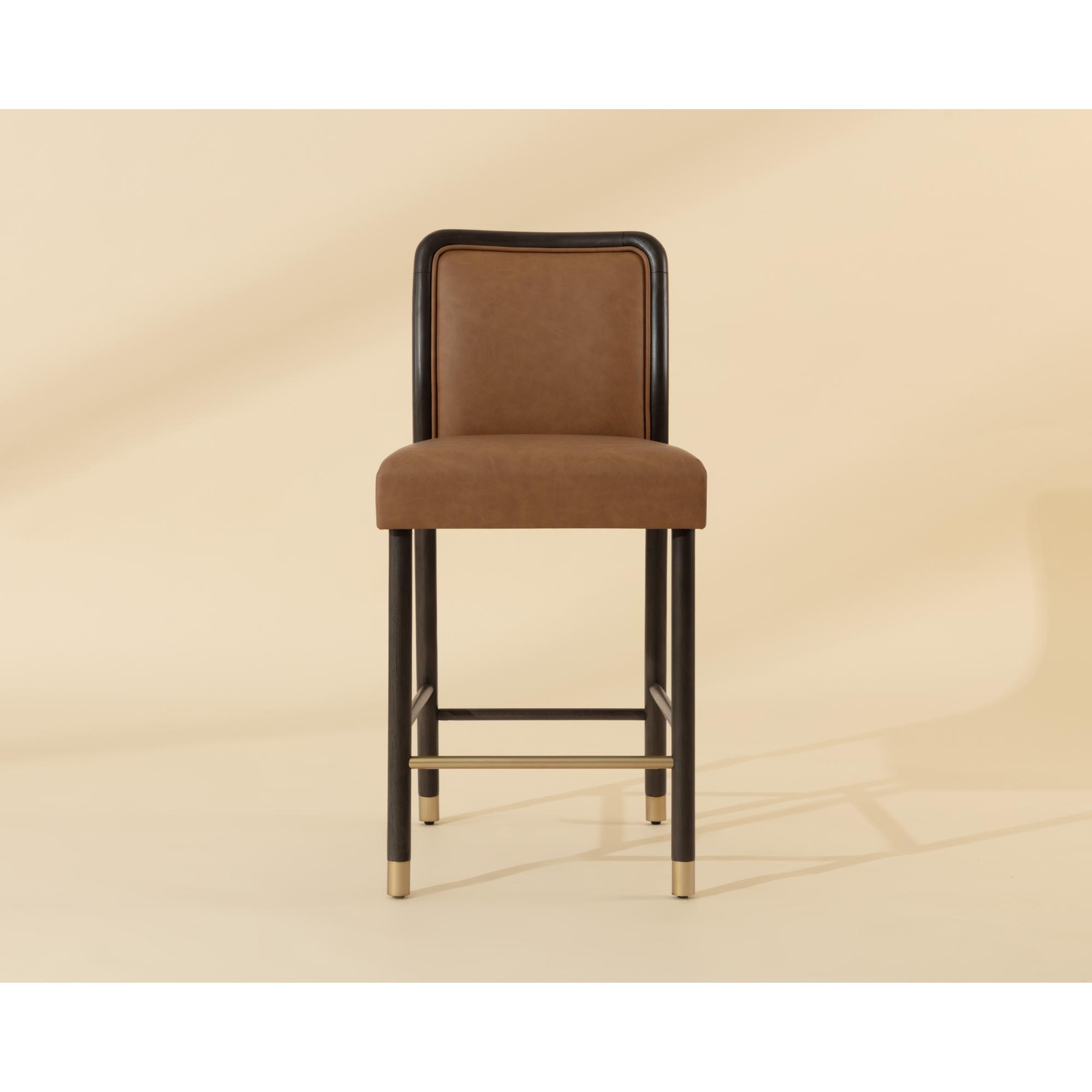 Jeno Counter Stool - Milliken Cognac 7 Jeno Counter Stool - Milliken Cognac - Image 7
