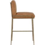 Lathan Barstool - Tan Leather 7 Lathan Barstool - Tan Leather - Image 3