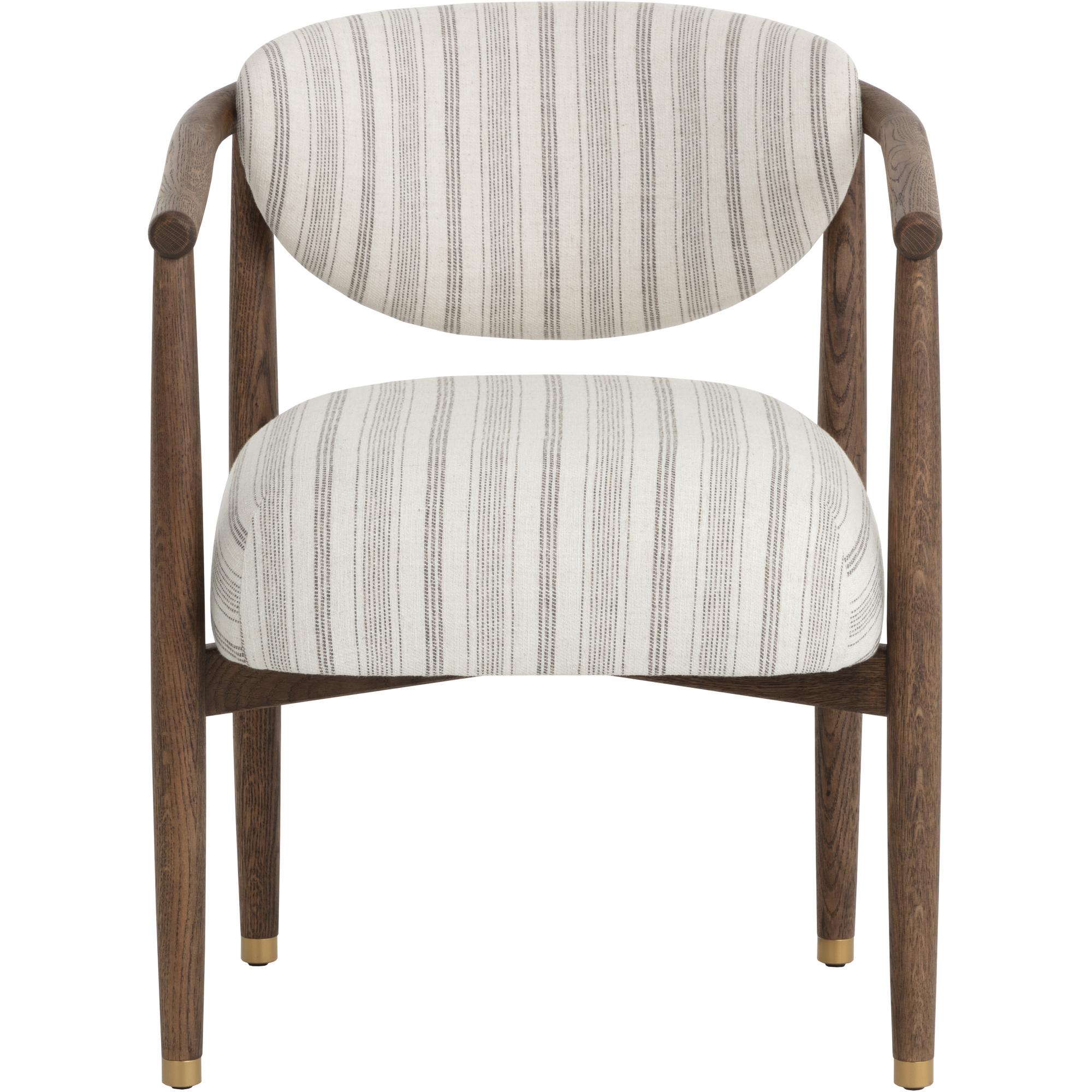 Sigrid Dining Armchair - Antique Brown - Gifford Script 2 Sigrid Dining Armchair - Antique Brown - Gifford Script - Image 2