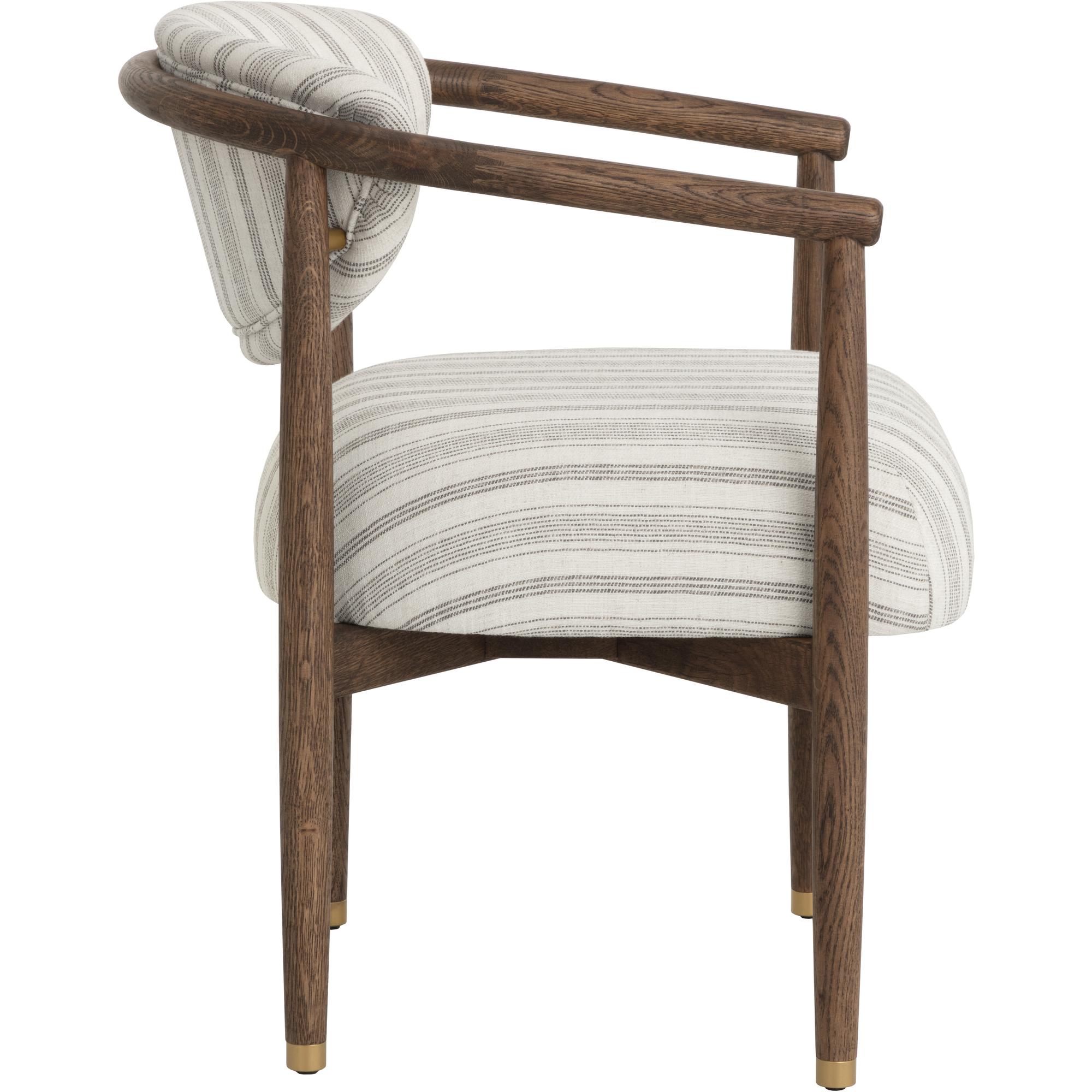 Sigrid Dining Armchair - Antique Brown - Gifford Script 3 Sigrid Dining Armchair - Antique Brown - Gifford Script - Image 3