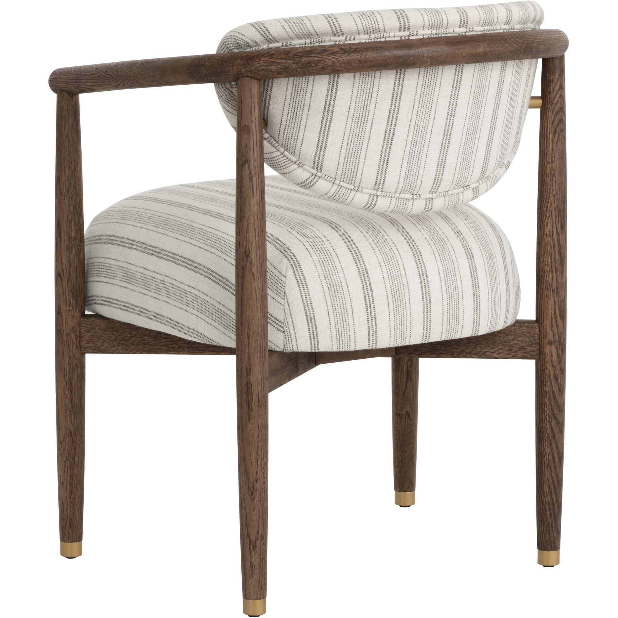 Sigrid Dining Armchair - Antique Brown - Gifford Script 4 Sigrid Dining Armchair - Antique Brown - Gifford Script - Image 4