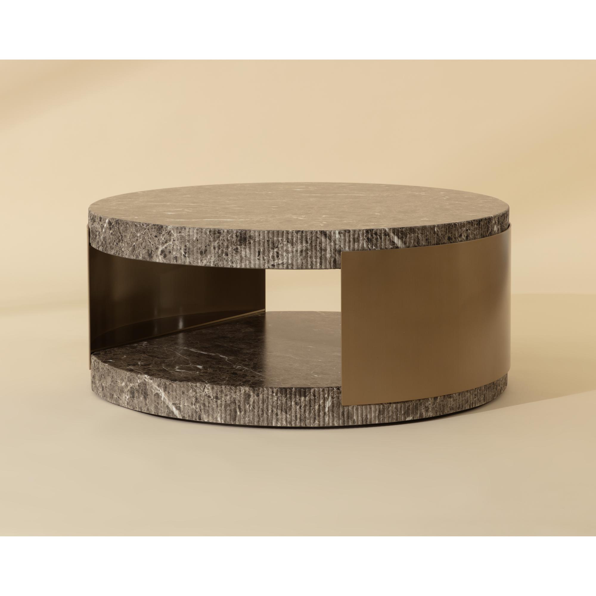 Cavette Coffee Table - Marble Look - Dark Emperador 7 Cavette Coffee Table - Marble Look - Dark Emperador - Image 7