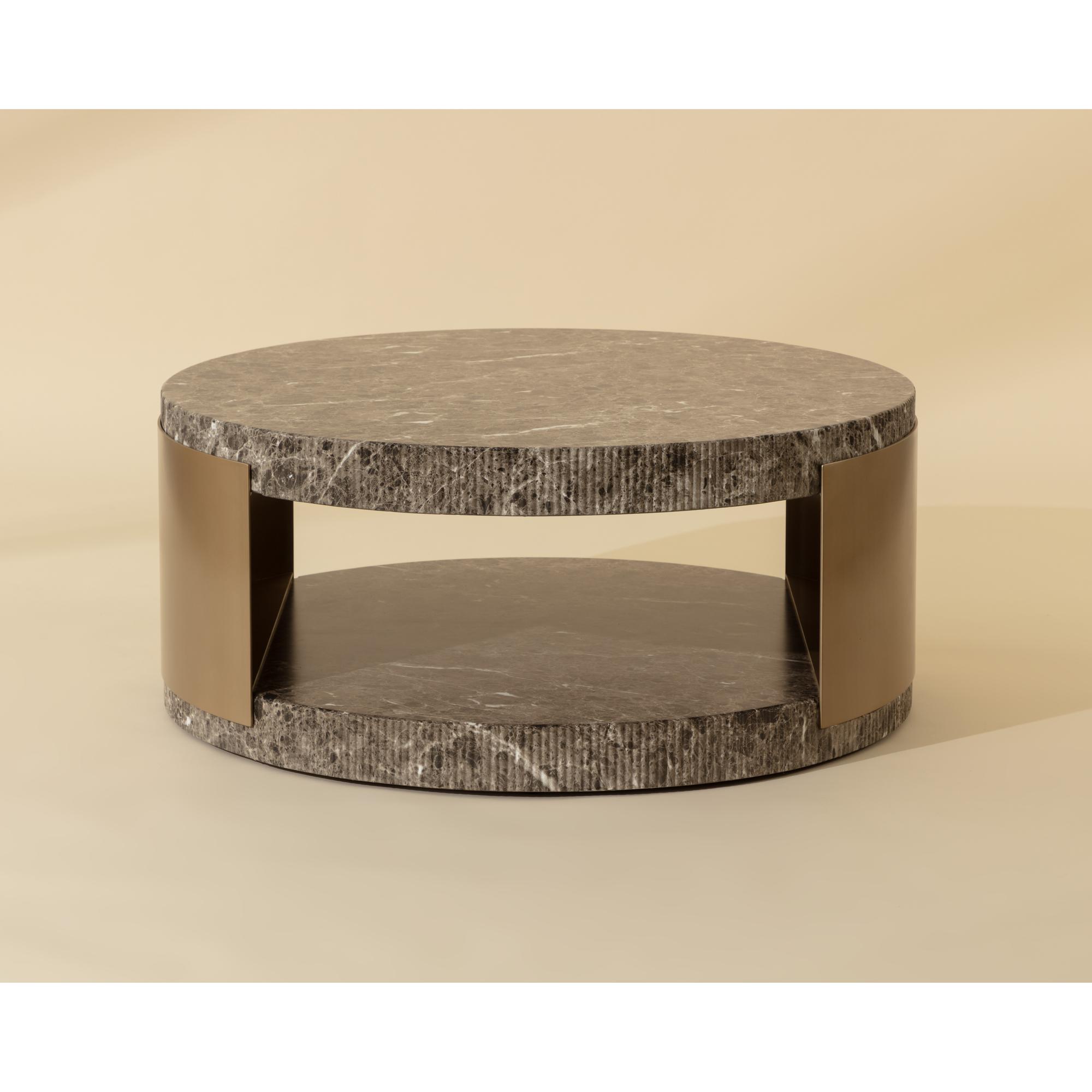 Cavette Coffee Table - Marble Look - Dark Emperador 8 Cavette Coffee Table - Marble Look - Dark Emperador - Image 8