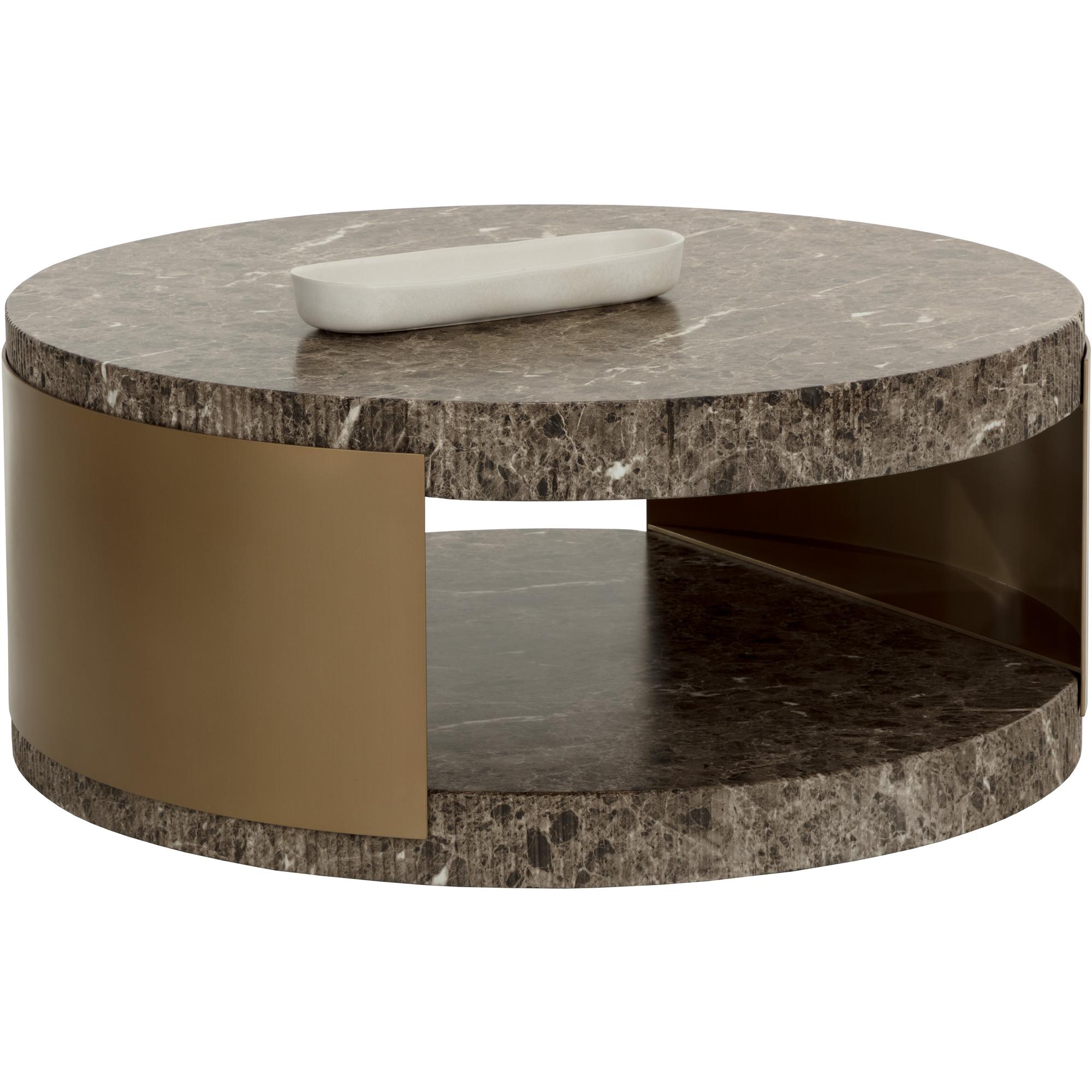 Cavette Coffee Table - Marble Look - Dark Emperador 1 Cavette Coffee Table - Marble Look - Dark Emperador