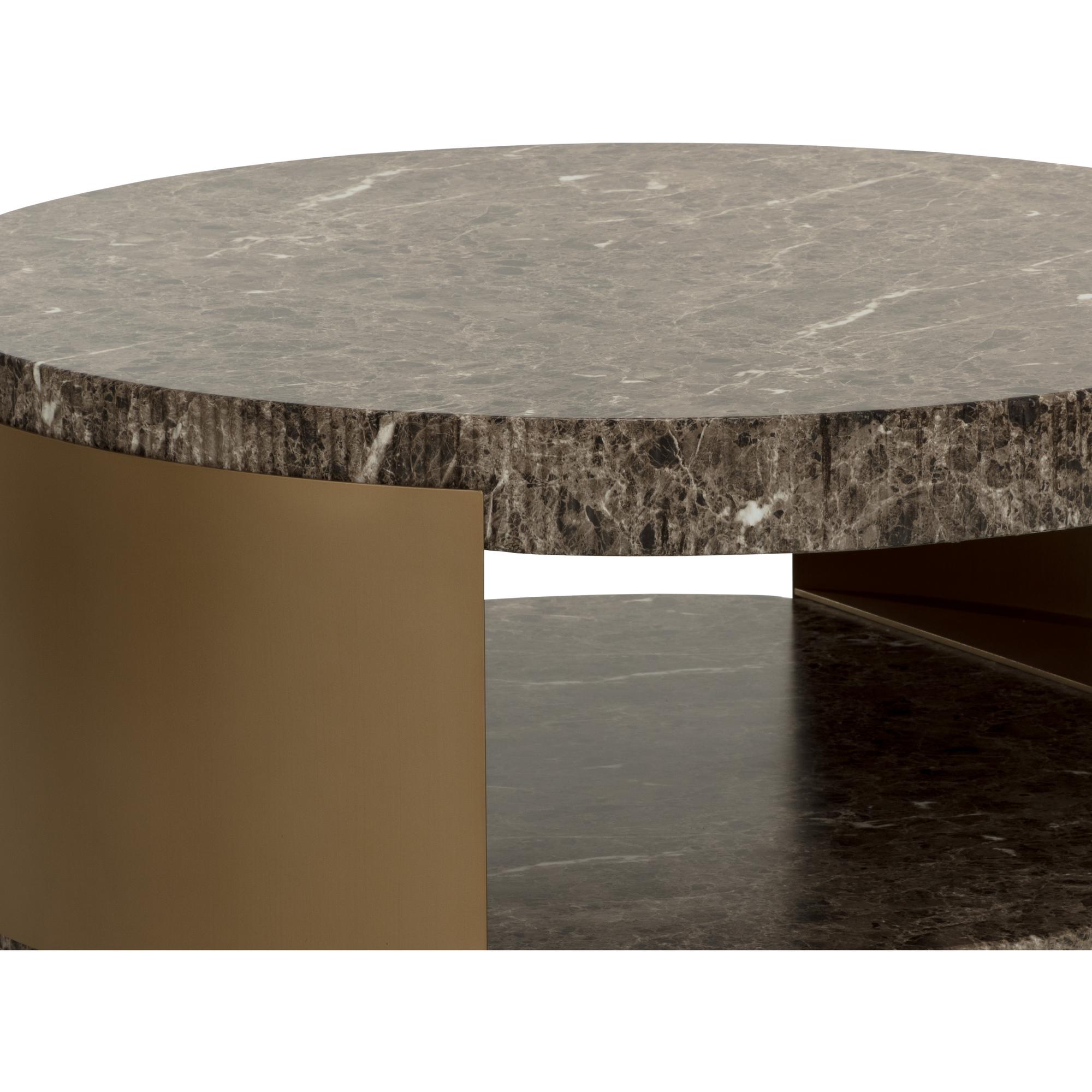 Cavette Coffee Table - Marble Look - Dark Emperador 6 Cavette Coffee Table - Marble Look - Dark Emperador - Image 6