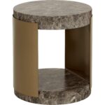 Cavette End Table - Marble Look - Dark Emperador 11 Cavette End Table - Marble Look - Dark Emperador 112635 112635 CAVETTE END TABLE MARBLE LOOK DARK EMPERADOR 21